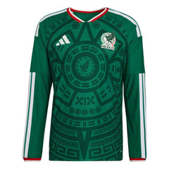 2026 Mexico Men's Authentic Home Long-Sleeve Soccer Jersey | Adidas Discount