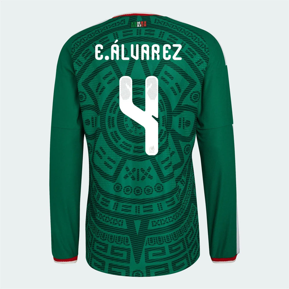 2026 Mexico Men's Authentic Home Long-Sleeve Soccer Jersey | Adidas Discount