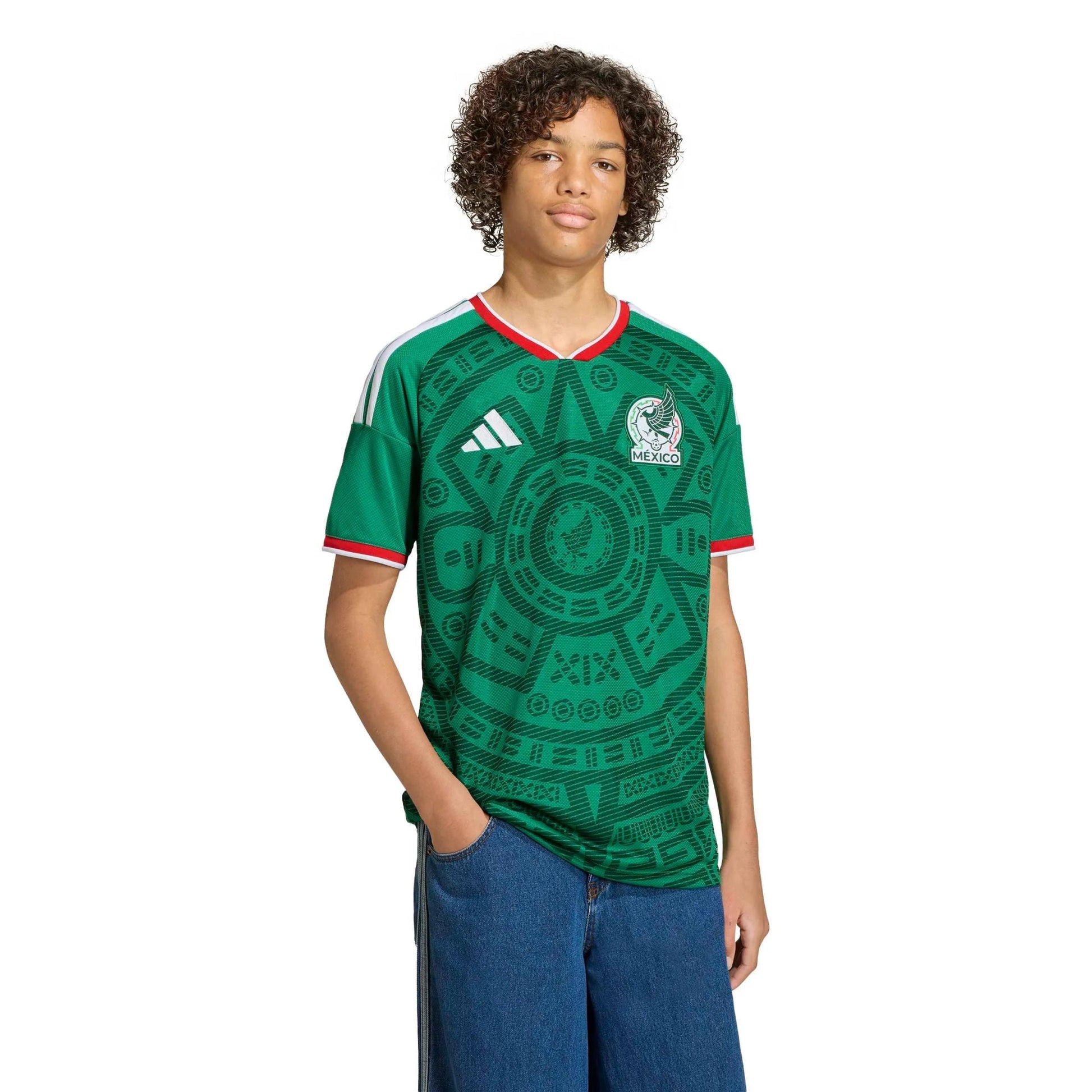 2026 Mexico Youth Stadium Home Soccer Jersey | Adidas Sale