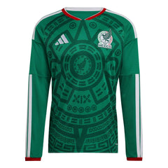 2026 Mexico Men's Stadium Home Long-Sleeve Soccer Jersey | Adidas Sale