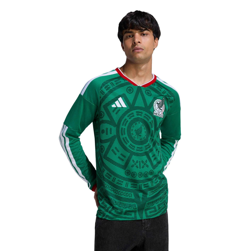 2026 Mexico Men's Stadium Home Long-Sleeve Soccer Jersey | Adidas Sale