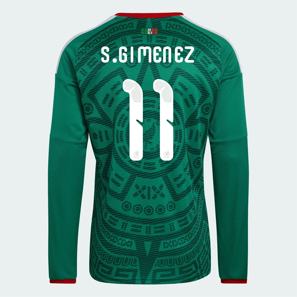 2026 Mexico Men's Stadium Home Long-Sleeve Soccer Jersey | Adidas Sale