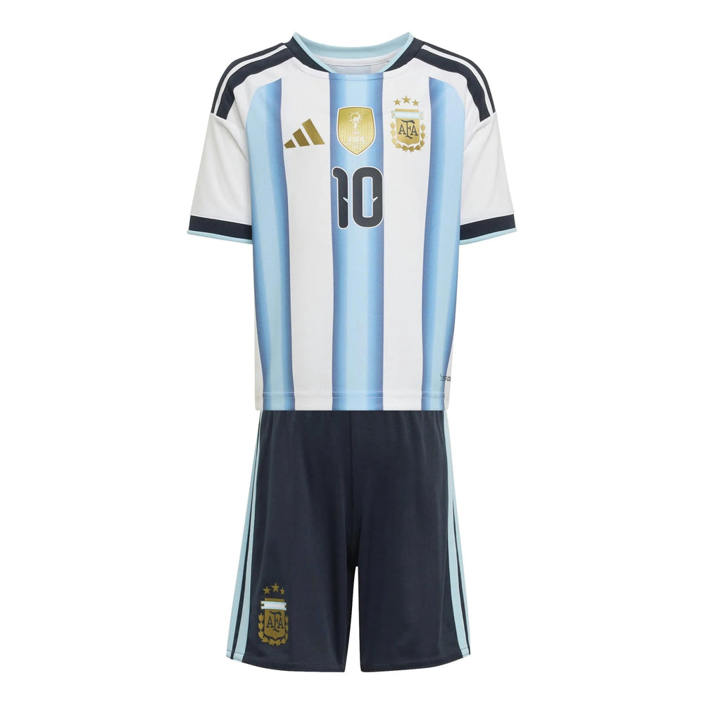 2026 Argentina Kid's Home Messi #10 Mini Kit | Adidas Sale