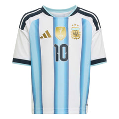 2026 Argentina Kid's Home Messi #10 Mini Kit | Adidas Sale