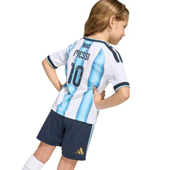 2026 Argentina Kid's Home Messi #10 Mini Kit | Adidas Sale