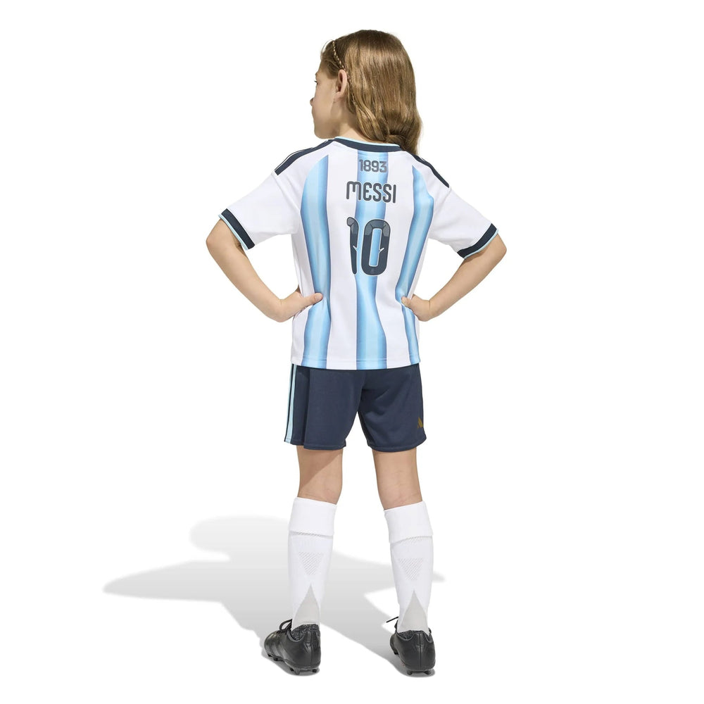2026 Argentina Kid's Home Messi #10 Mini Kit | Adidas Sale