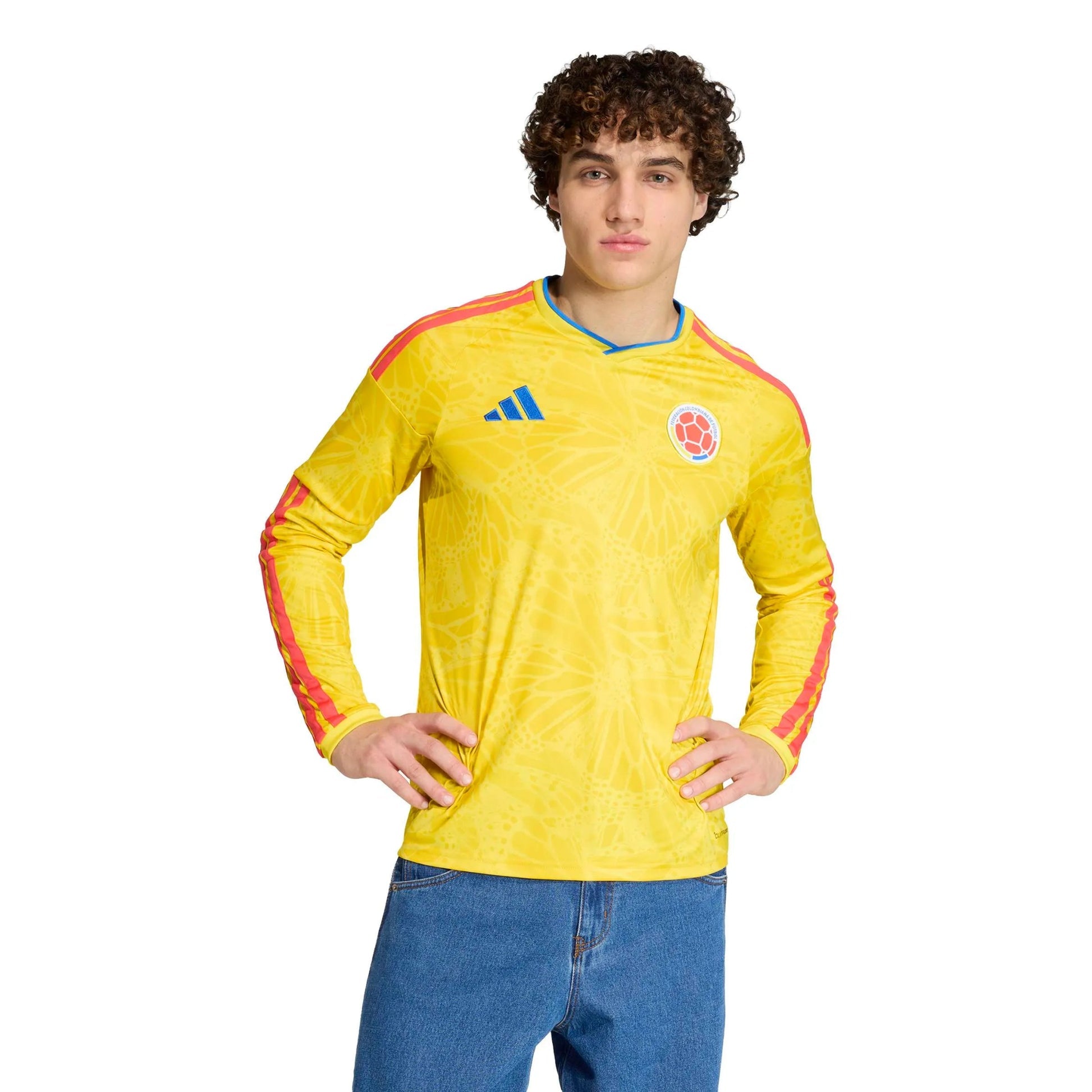 2026 Colombia Men's Stadium Home Long-Sleeve Soccer Jersey | Adidas Online