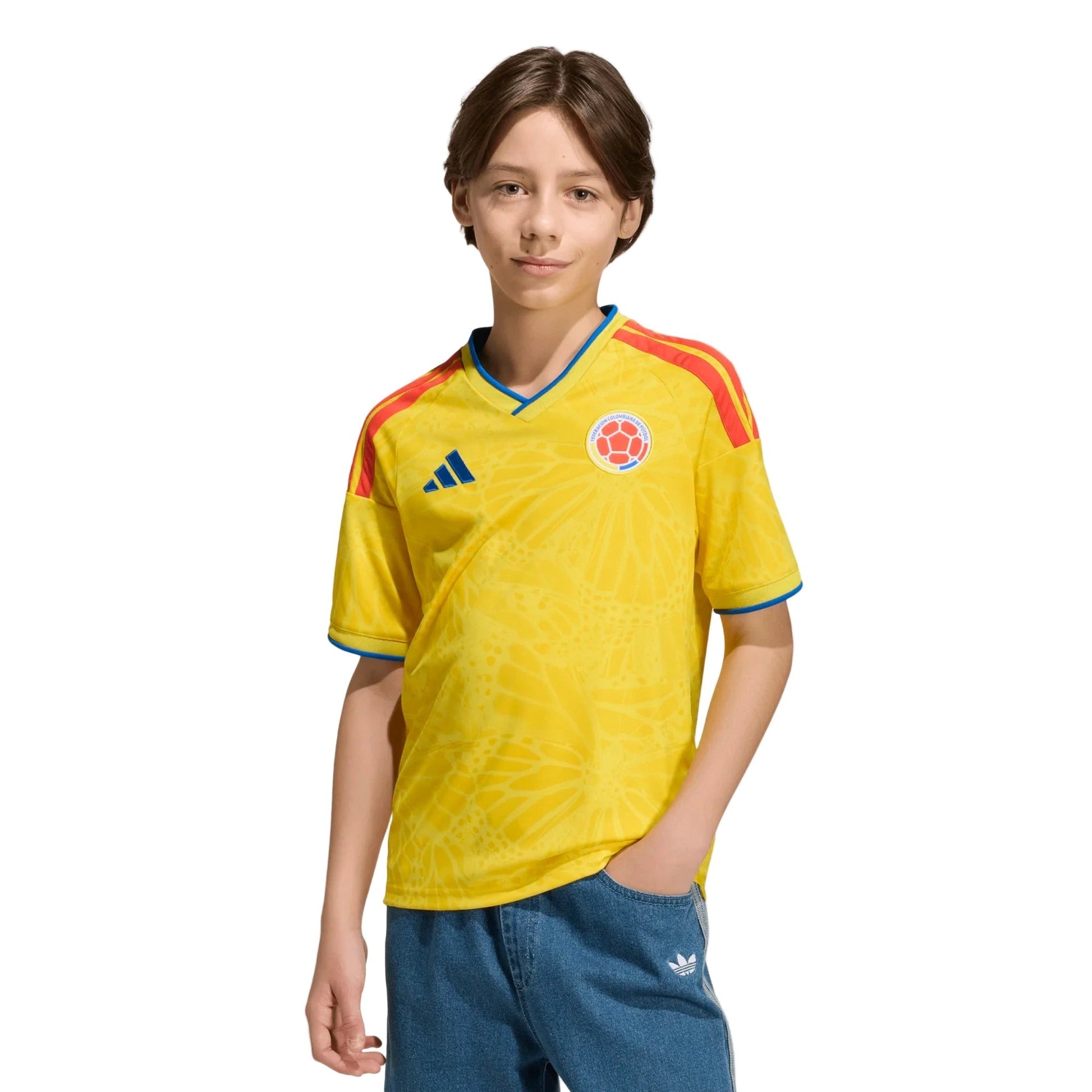 2026 Colombia Youth Stadium Home Soccer Jersey | Adidas Sports