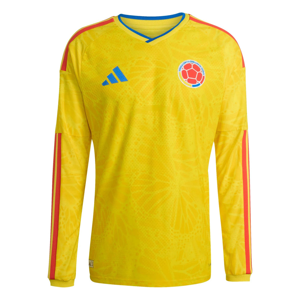2026 Colombia Men's Authentic Home Long-Sleeve Soccer Jersey | Adidas Outlet