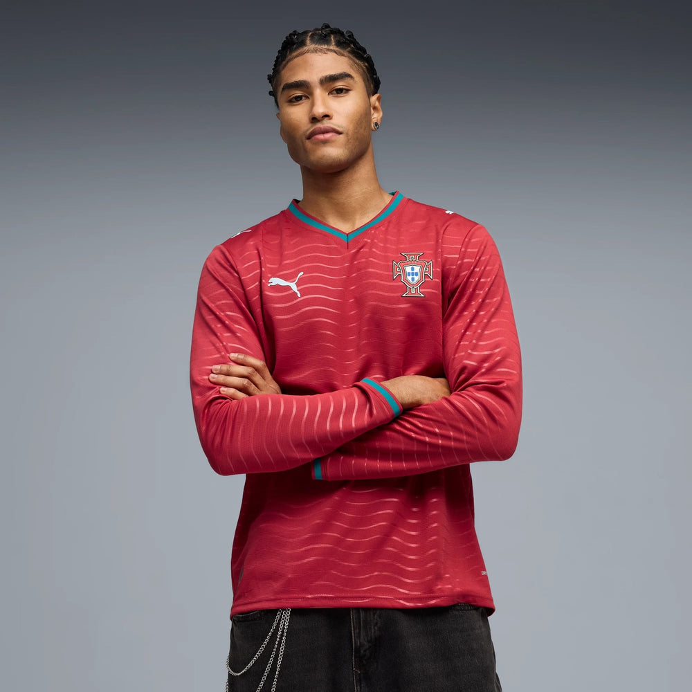 2026 Portugal Men's Stadium Home Long-Sleeve Soccer Jersey | Puma Outlet