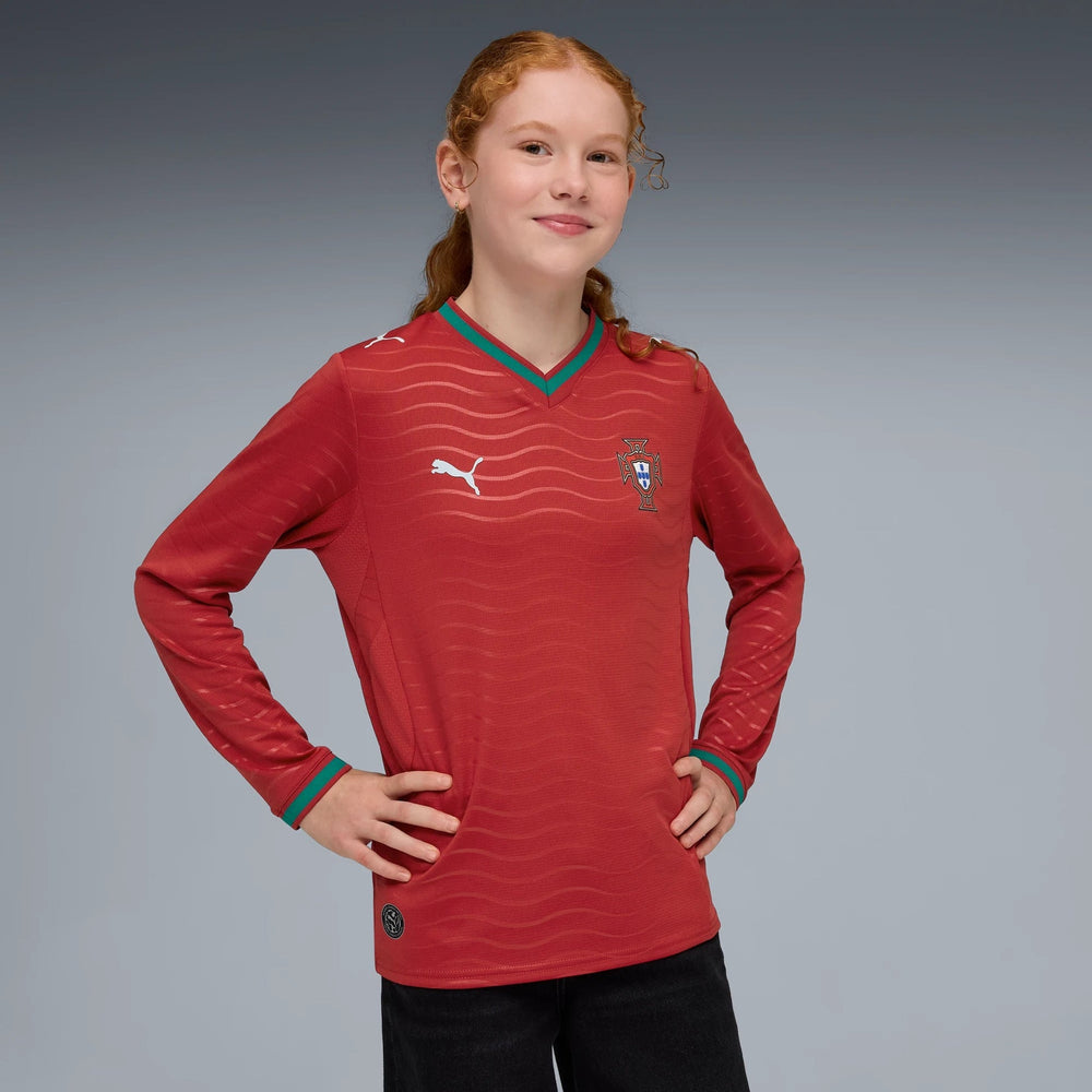 2026 Portugal Youth Stadium Home Long-Sleeve Jersey | Puma for Sale