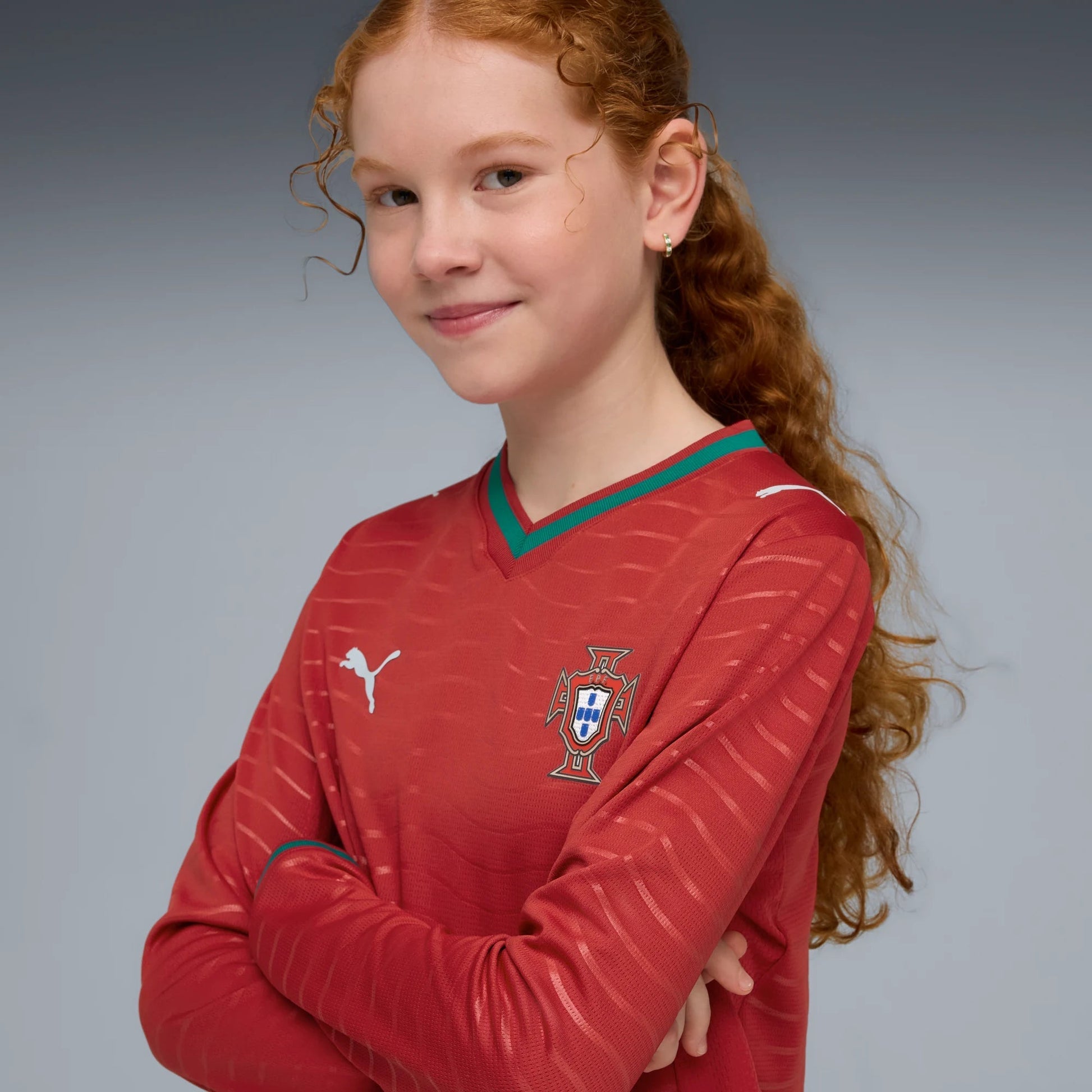 2026 Portugal Youth Stadium Home Long-Sleeve Jersey | Puma for Sale