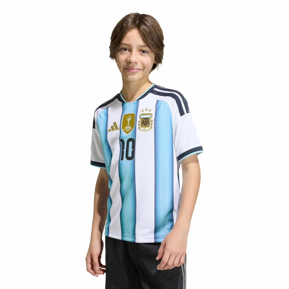 2026 Argentina Youth Stadium Home Messi #10 Soccer Jersey | Adidas Discount
