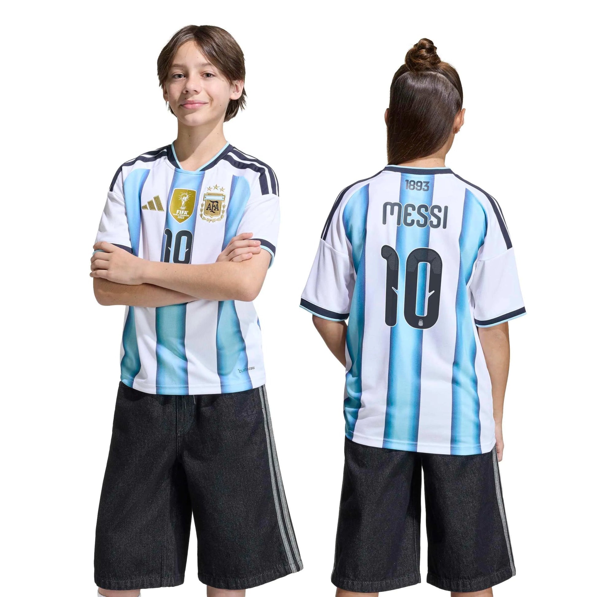2026 Argentina Youth Stadium Home Messi #10 Soccer Jersey | Adidas Discount