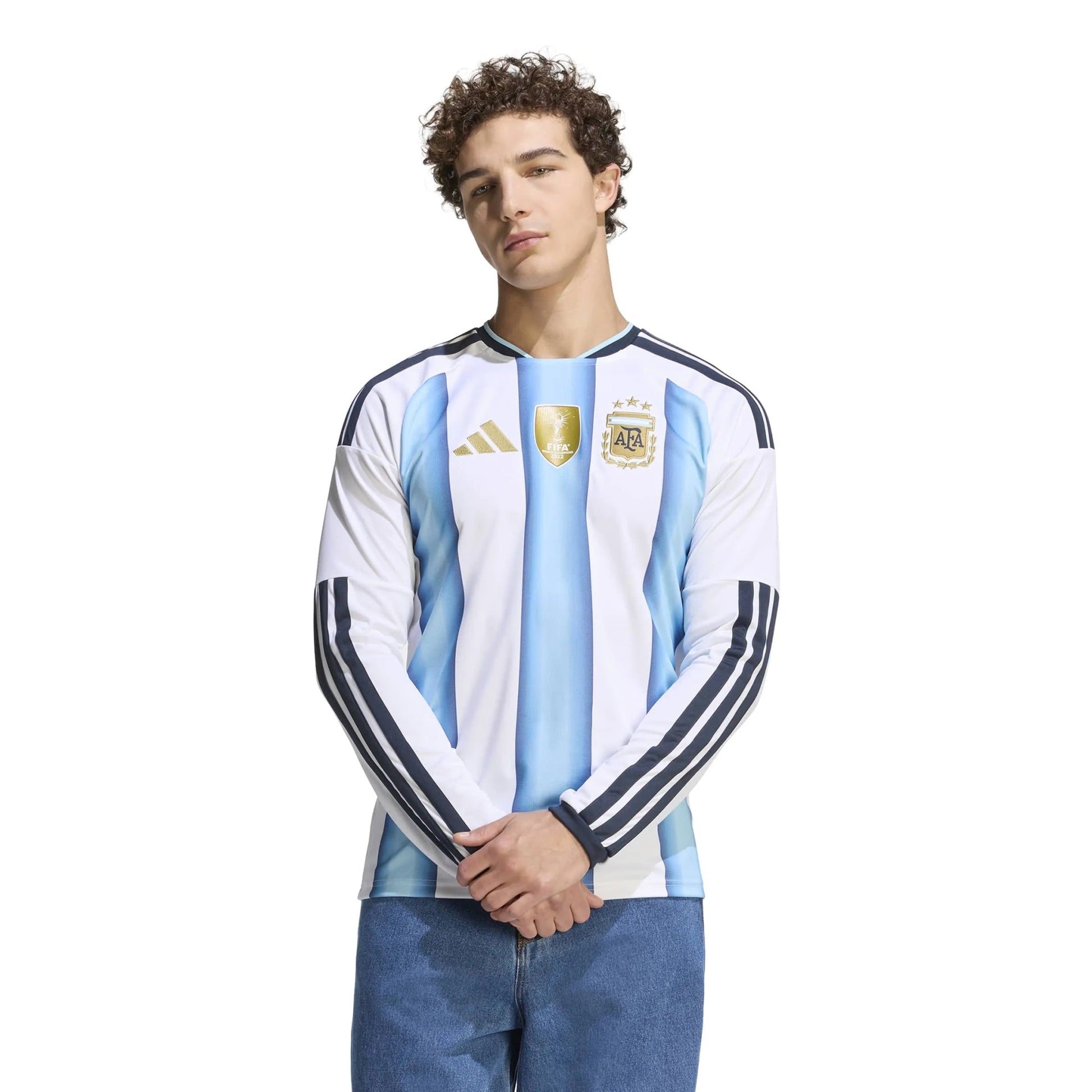 2026 Argentina Men's Stadium Home Long-Sleeve Soccer Jersey | Adidas for Sale