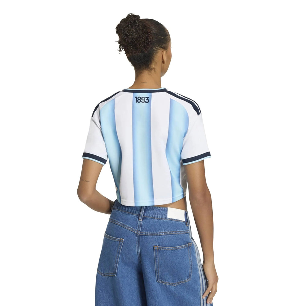 2026 Argentina Women's Stadium Home Cropped Soccer Jersey | Adidas Sale