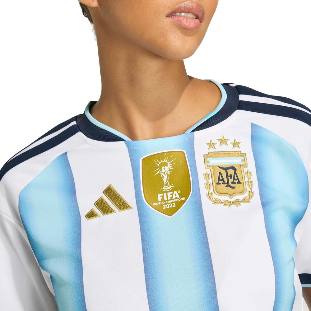 2026 Argentina Women's Stadium Home Cropped Soccer Jersey | Adidas Sale
