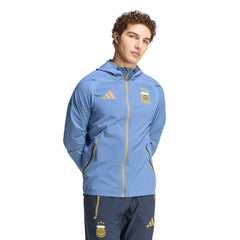 2026 Argentina Men's Tiro Travel Full Zip Windbreaker | Adidas Sports