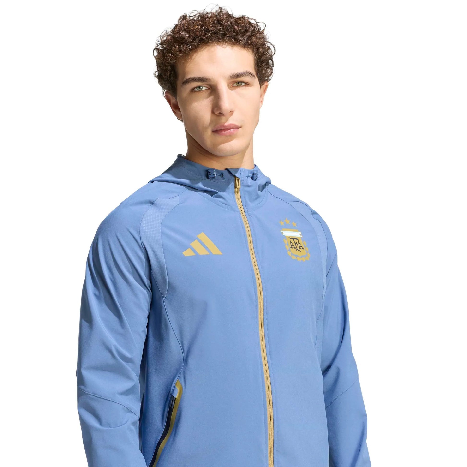 2026 Argentina Men's Tiro Travel Full Zip Windbreaker | Adidas Sports
