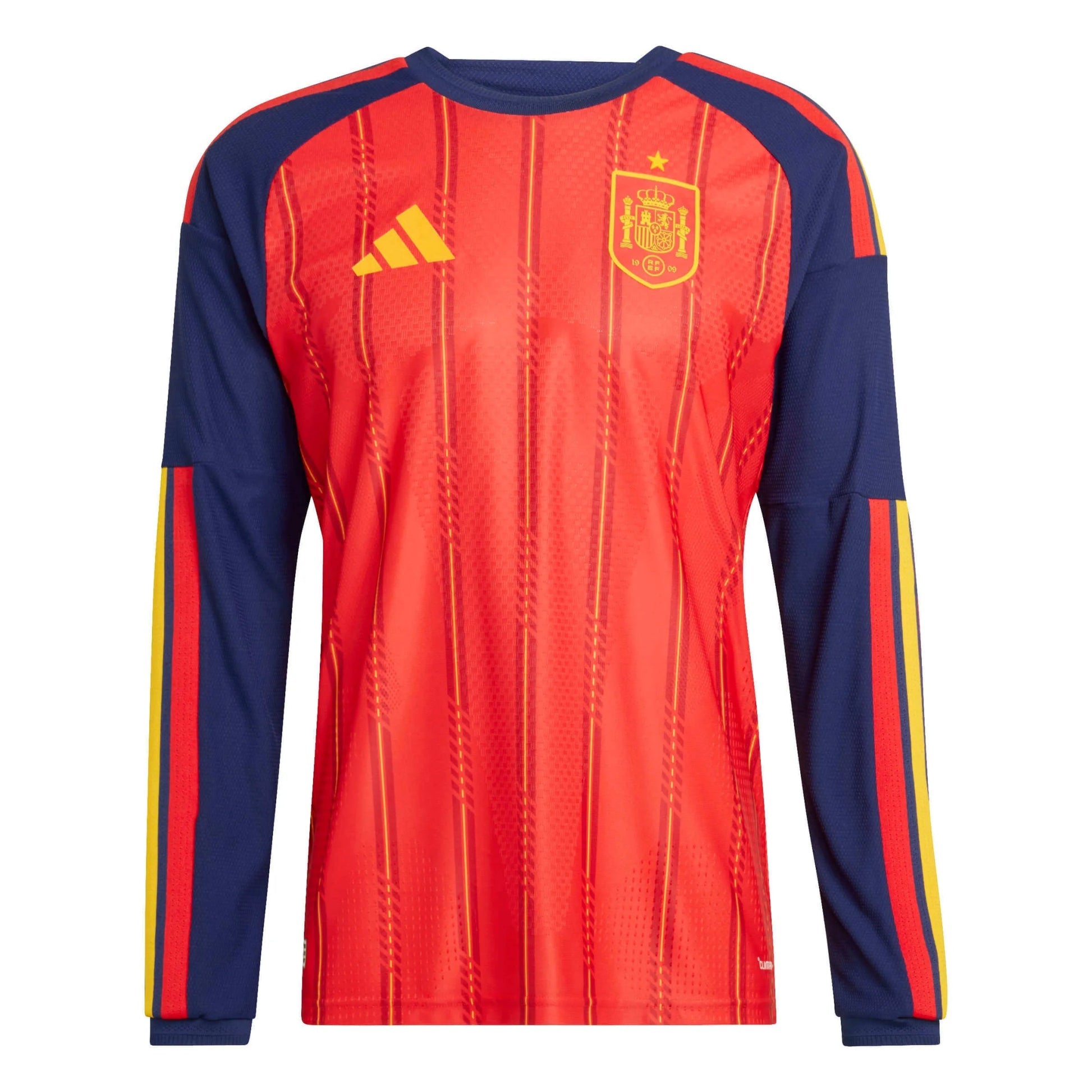 2026 Spain Men's Authentic Home Long-Sleeve Soccer Jersey | Adidas Outlet
