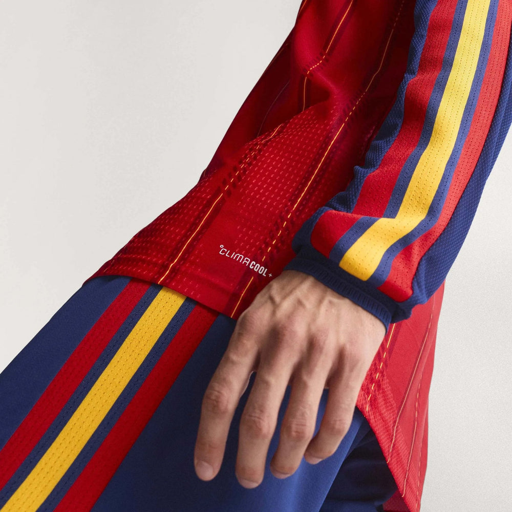 2026 Spain Men's Authentic Home Long-Sleeve Soccer Jersey | Adidas Outlet