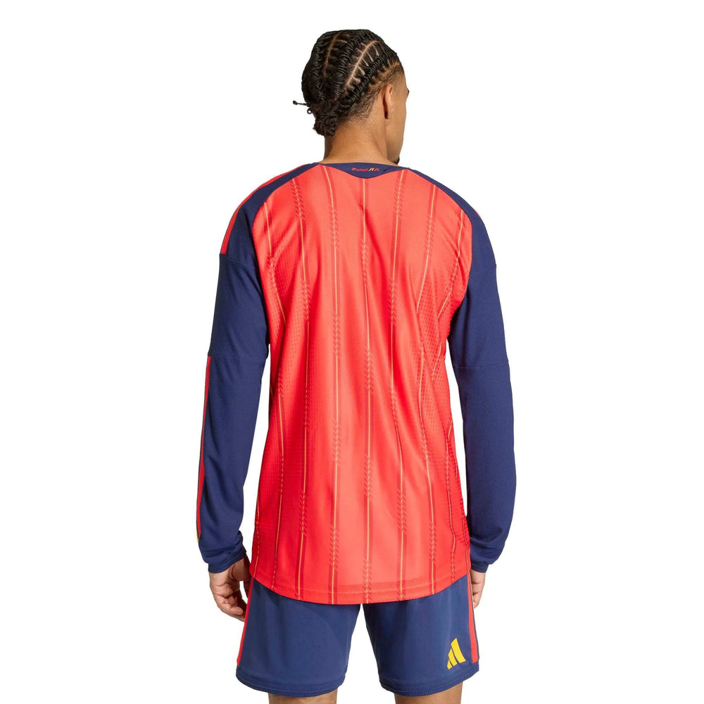 2026 Spain Men's Authentic Home Long-Sleeve Soccer Jersey | Adidas Outlet