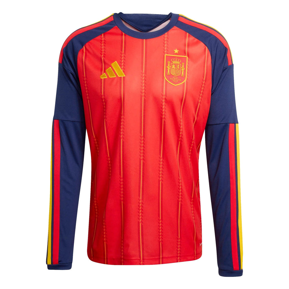 2026 Spain Men's Stadium Home Long-Sleeve Soccer Jersey | Adidas Online