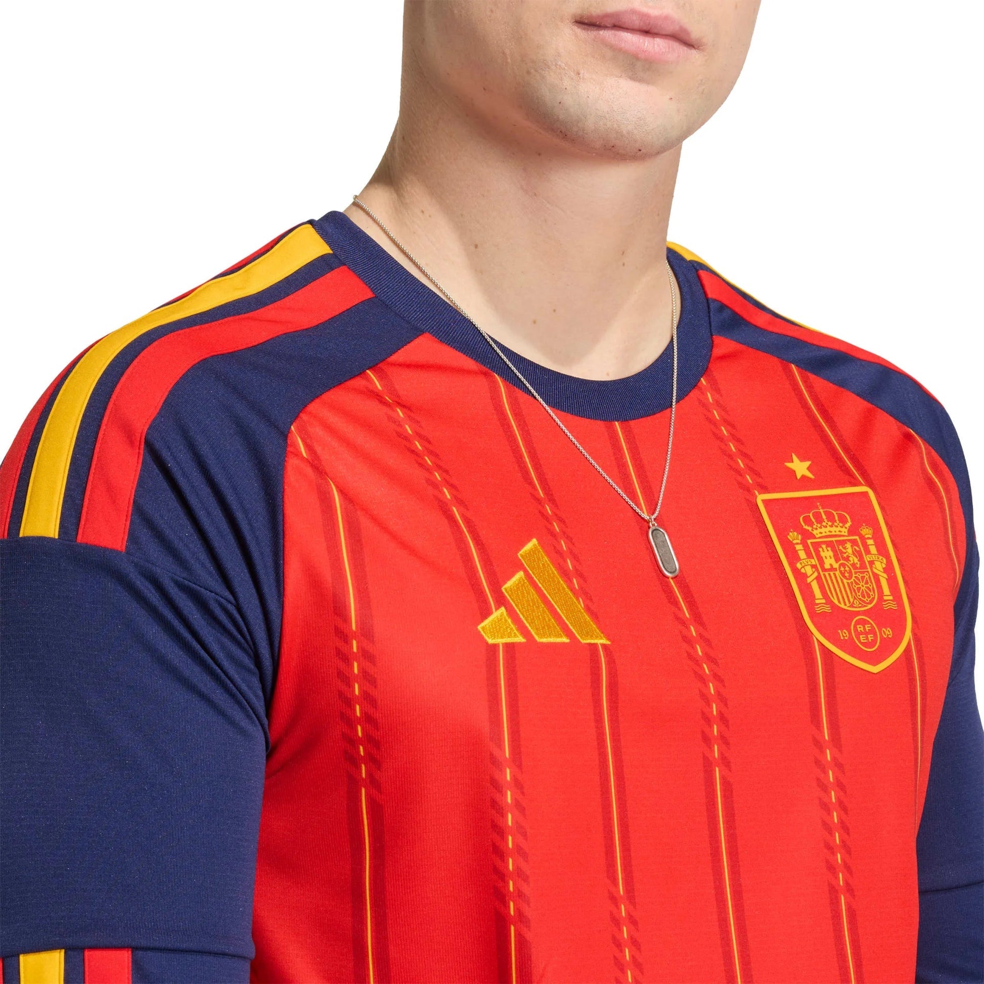 2026 Spain Men's Stadium Home Long-Sleeve Soccer Jersey | Adidas Online