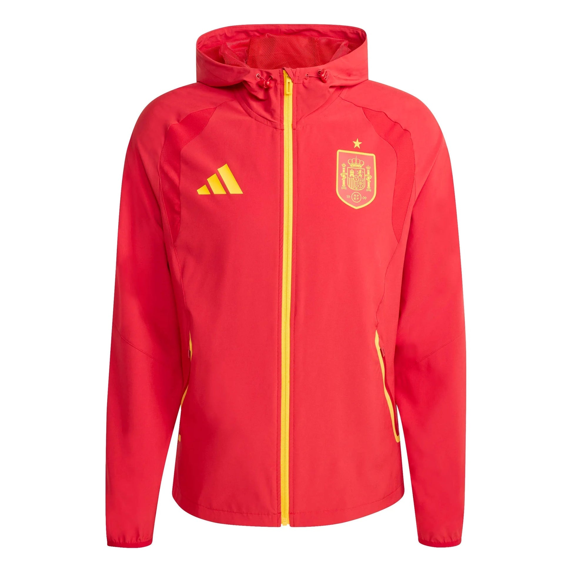 2026 Spain Men's Tiro Travel Full Zip Windbreaker | Adidas Sports