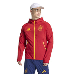 2026 Spain Men's Tiro Travel Full Zip Windbreaker | Adidas Sports