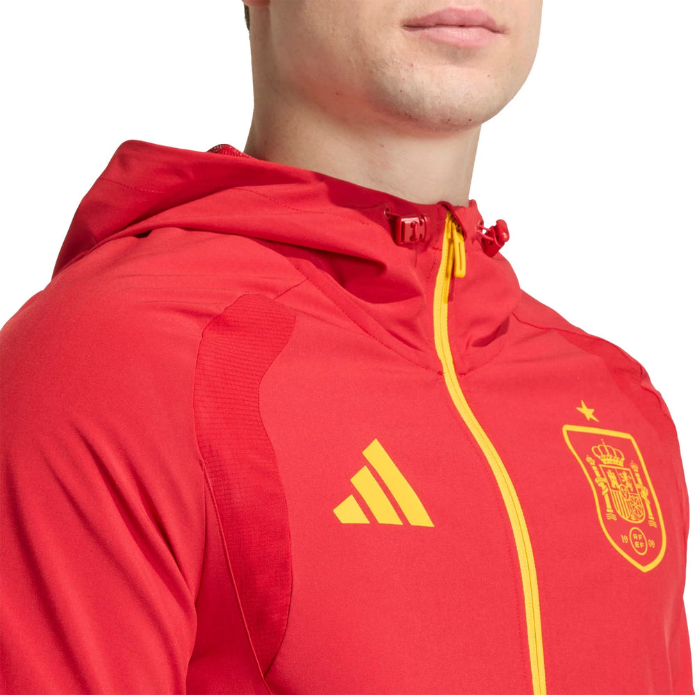 2026 Spain Men's Tiro Travel Full Zip Windbreaker | Adidas Sports