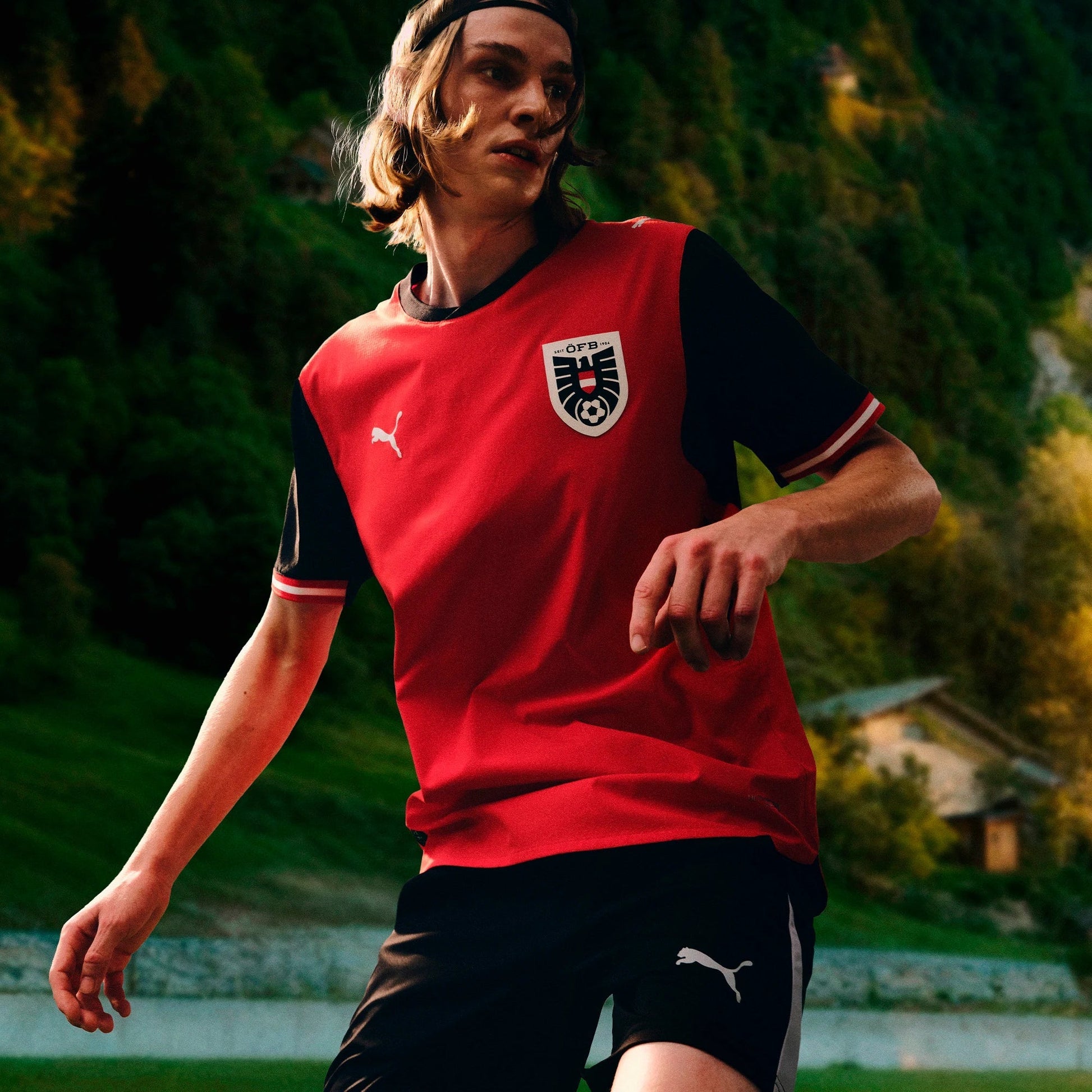 2026 Austria Men's Stadium Home Soccer Jersey | Puma Online