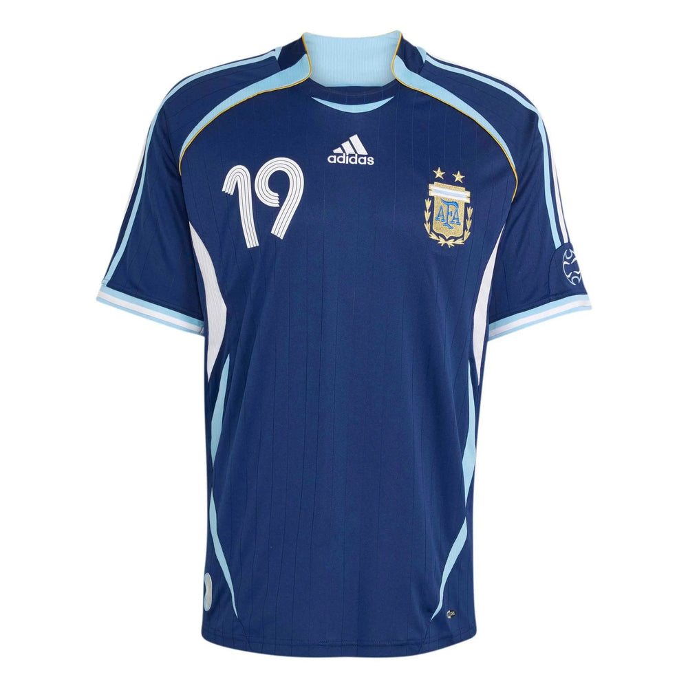 2006 Argentina Men's Retro Stadium Away Messi #19 Soccer Jersey | Adidas for Sale