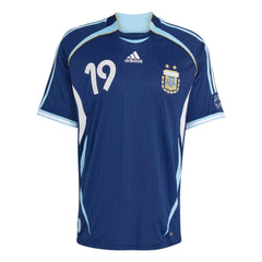 2006 Argentina Men's Retro Stadium Away Messi #19 Soccer Jersey | Adidas for Sale