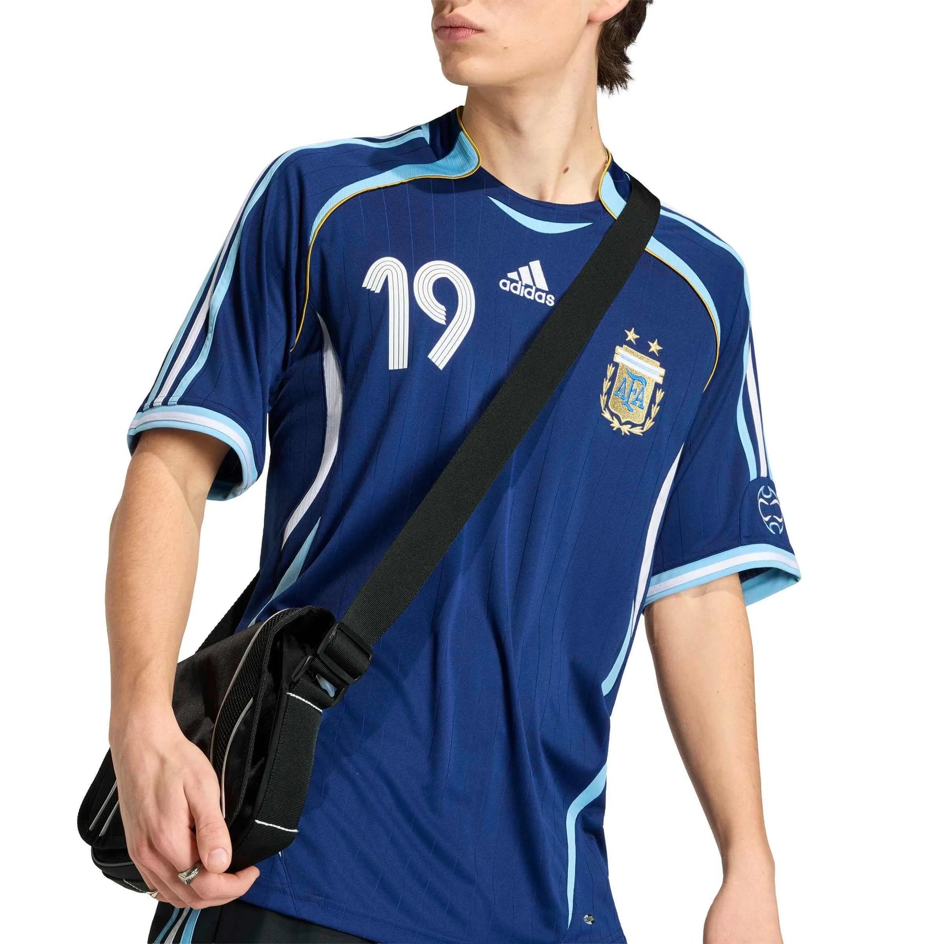 2006 Argentina Men's Retro Stadium Away Messi #19 Soccer Jersey | Adidas for Sale