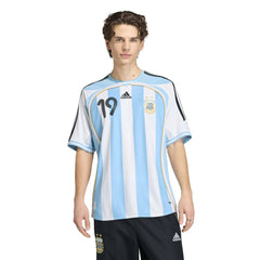2006 Argentina Men's Retro Stadium Home Messi #19 Soccer Jersey | Adidas Sale