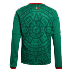 2026 Mexico Youth Stadium Home Long-Sleeve Soccer Jersey | Adidas Discount