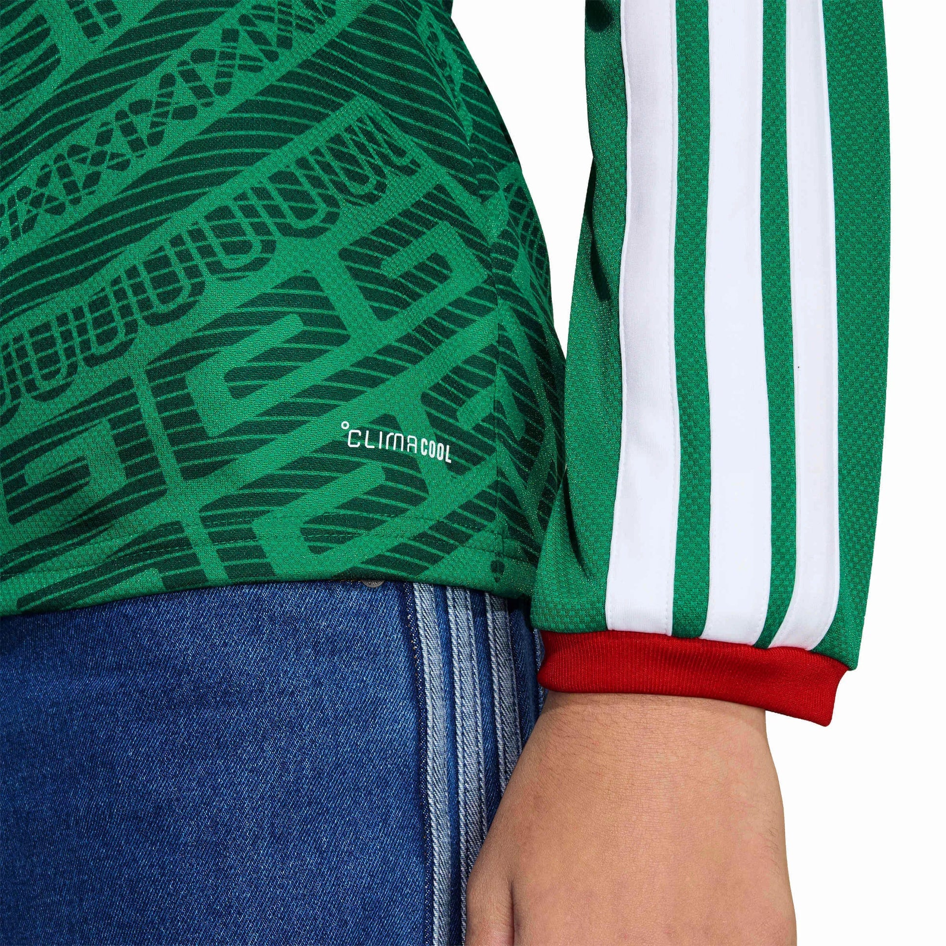 2026 Mexico Youth Stadium Home Long-Sleeve Soccer Jersey | Adidas Discount
