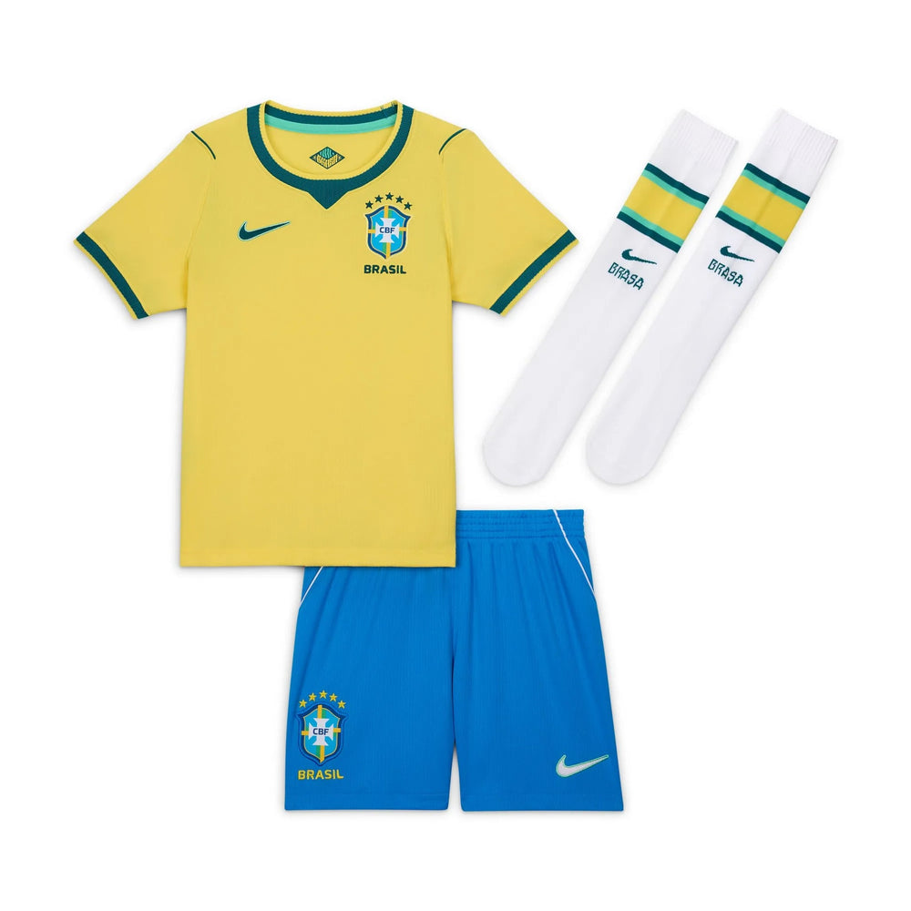 2026-27 Brazil Little Kids' Stadium Home Kit | Nike Discount