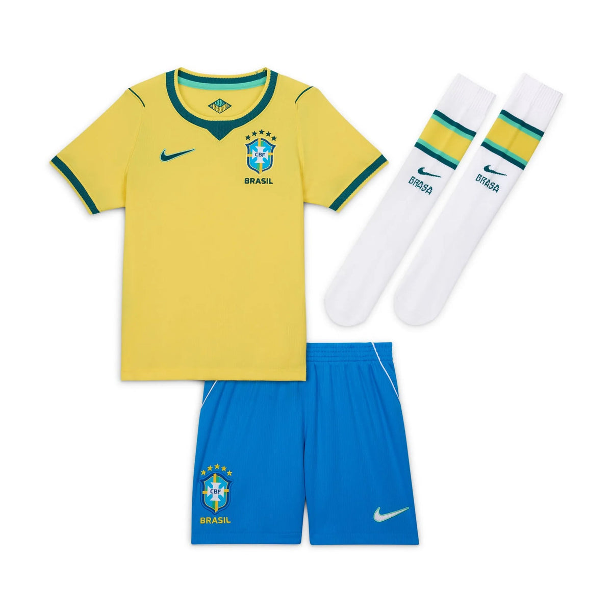 2026-27 Brazil Little Kids' Stadium Home Kit | Nike Discount