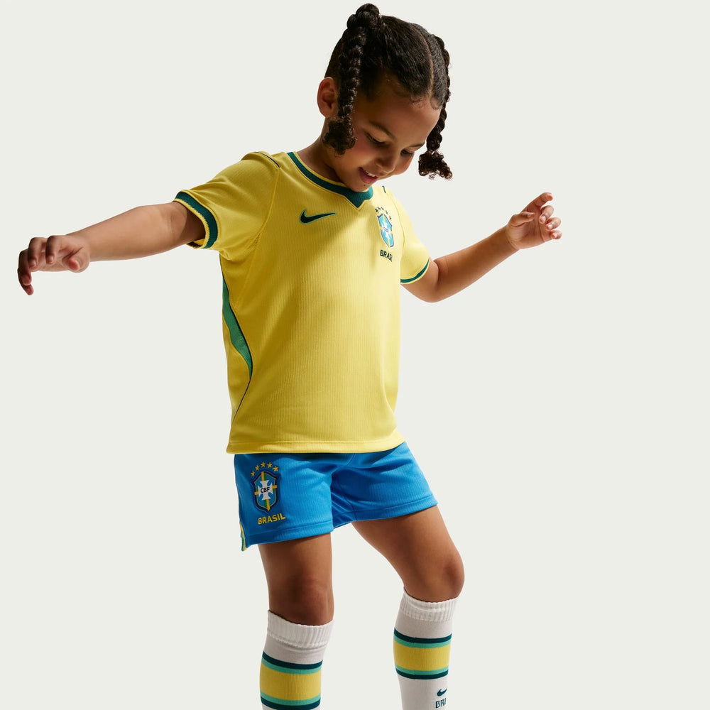 2026-27 Brazil Little Kids' Stadium Home Kit | Nike Discount