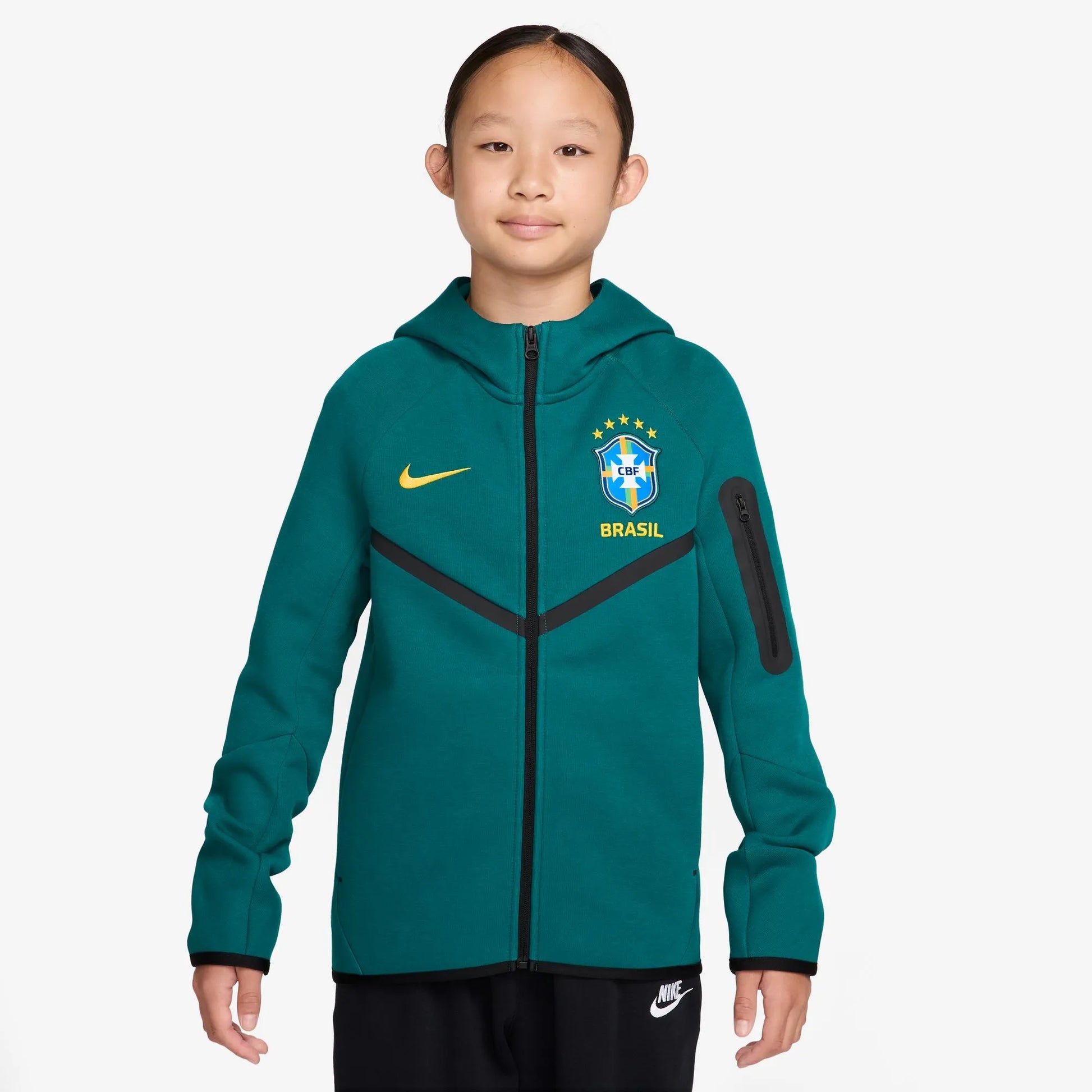 2026-27 Brazil Youth Full-Zip Tech Fleece Hoodie | Nike for Sale
