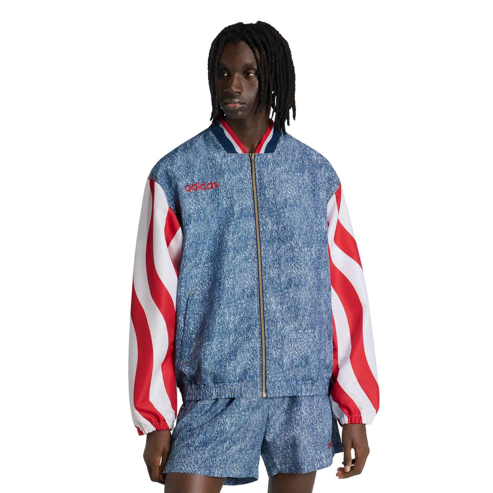 USA Men's Denim Graphic Track Top | Adidas for Sale