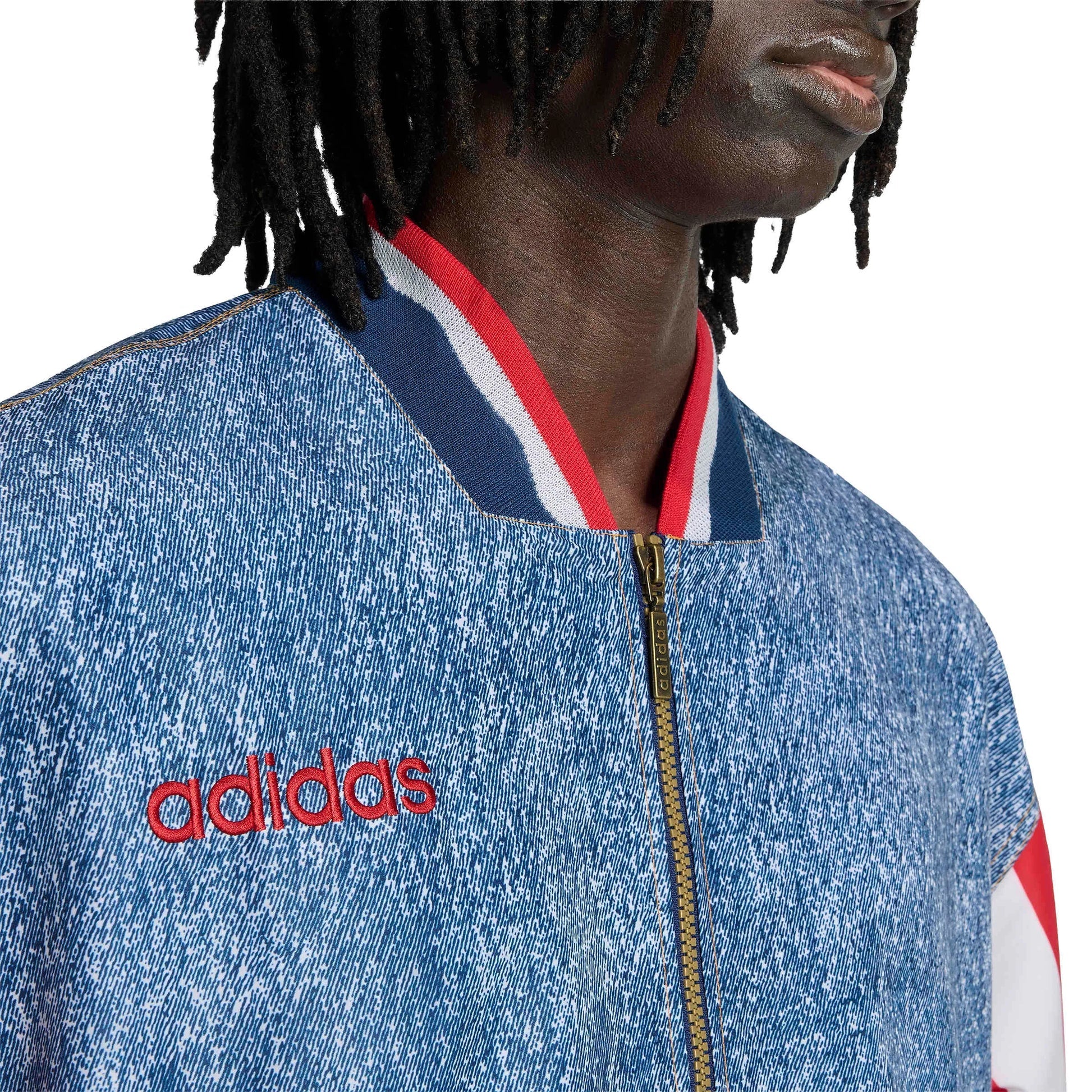 USA Men's Denim Graphic Track Top | Adidas for Sale