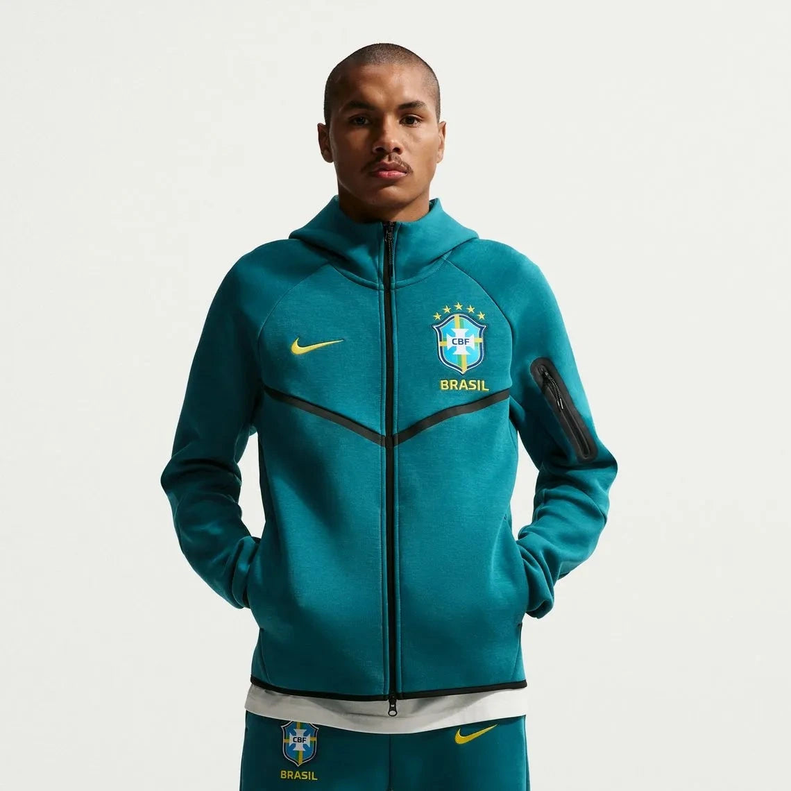 2026-27 Brazil Men's Full-Zip Tech Fleece Hoodie | Nike for Sale