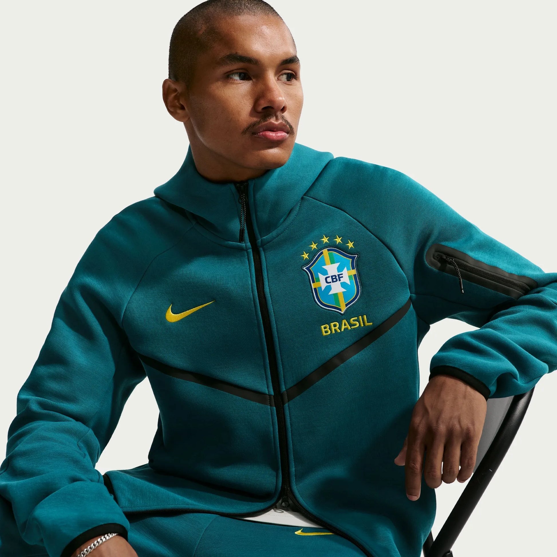2026-27 Brazil Men's Full-Zip Tech Fleece Hoodie | Nike for Sale