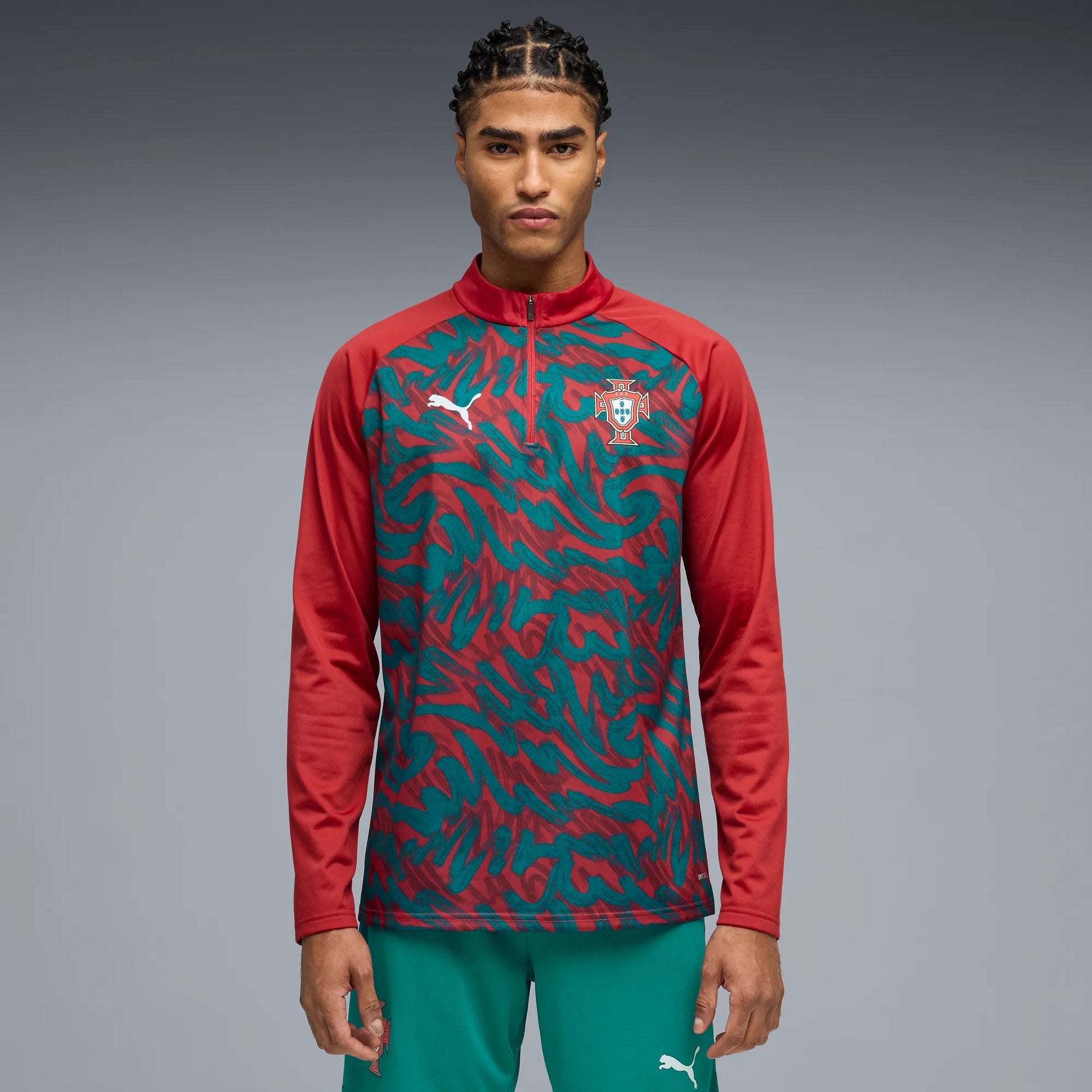2026-27 Portugal Men's 1/4 Zip Pre-Match Top | Puma for Sale