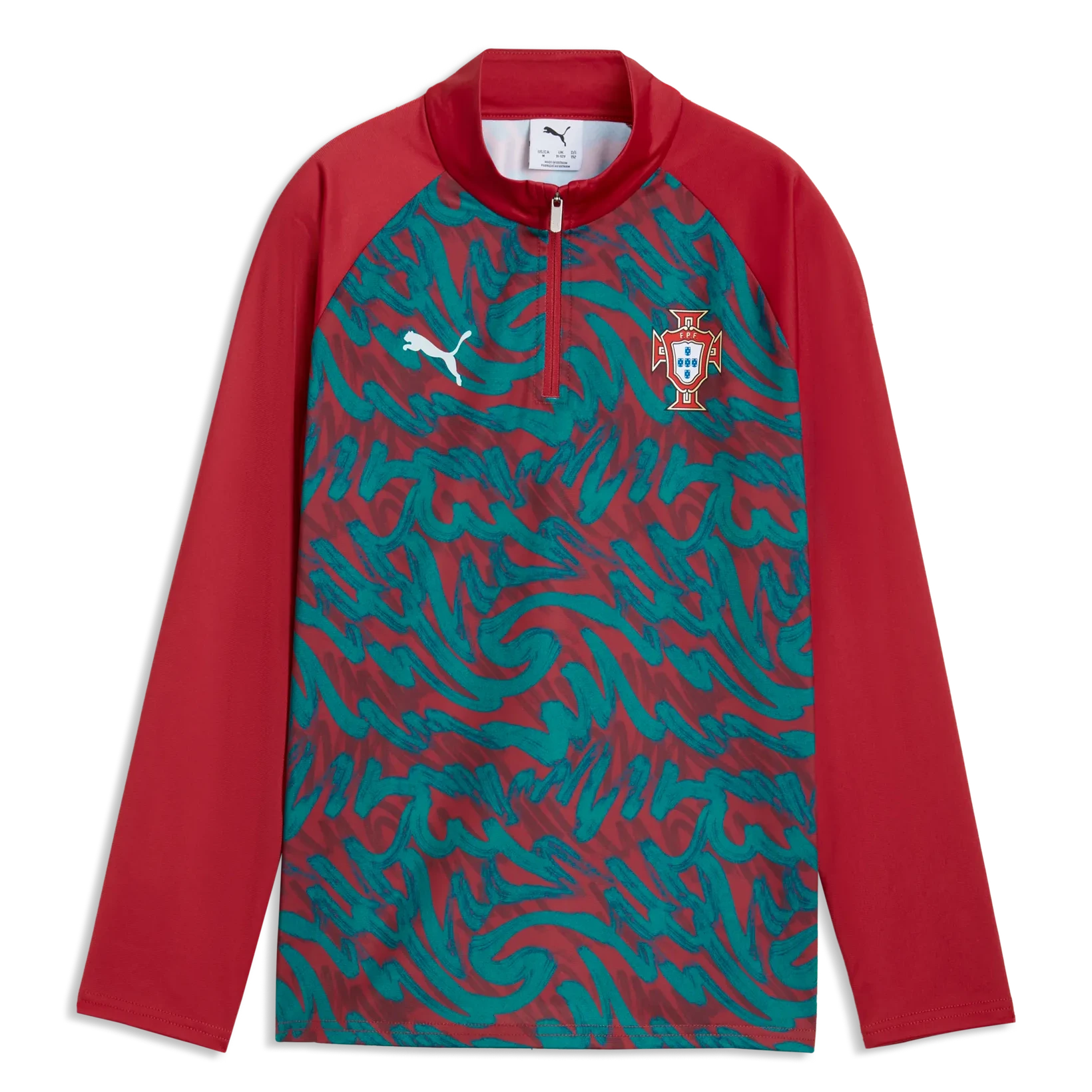 2026-27 Portugal Youth 1/4 Zip Pre-Match Top | Puma Sports