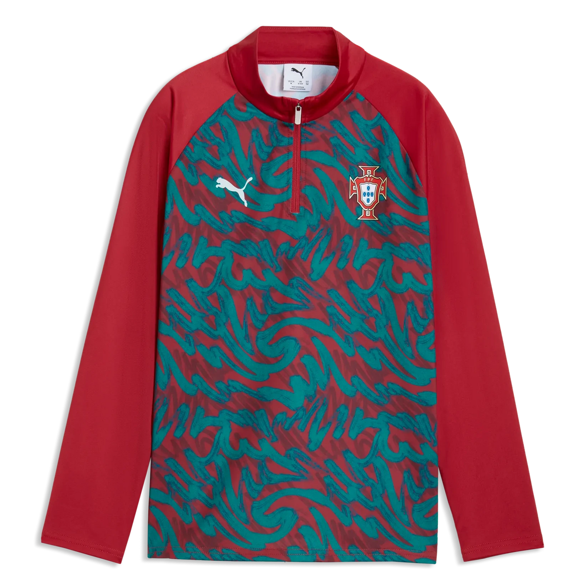 2026-27 Portugal Youth 1/4 Zip Pre-Match Top | Puma Sports