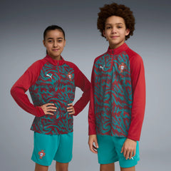 2026-27 Portugal Youth 1/4 Zip Pre-Match Top | Puma Sports